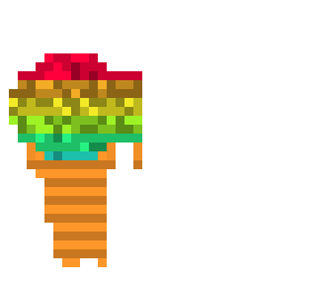rainbow snowcone