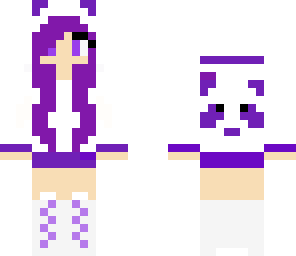 purple panda girl
