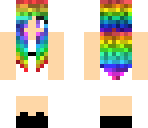 rainbow hair edit