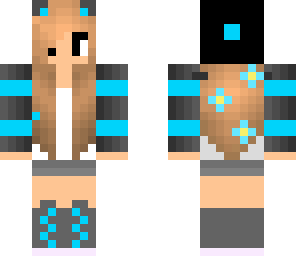 blue beanie fox girl