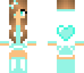 girl in cyan