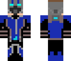 blue ant man with face under