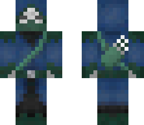 a skele in a hunter outfit
