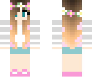 pink flower girl