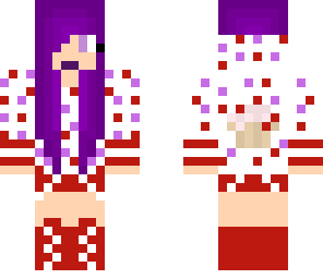 red-purple cupcake skin