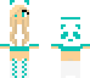 blue neon panda      follow for more skins