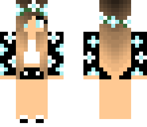 blue flowerr girl