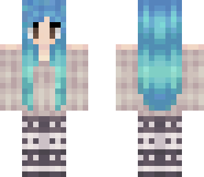 blue hair girl
