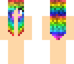 rainbow hair base edit