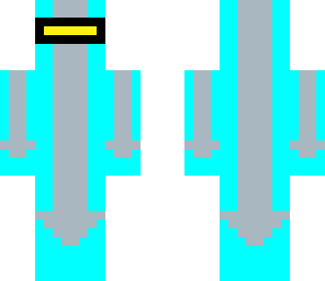 light blue arrow man