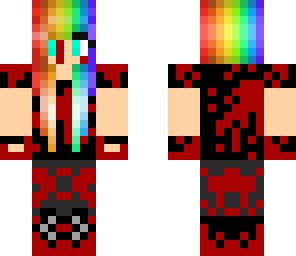 bloody rainbow girl