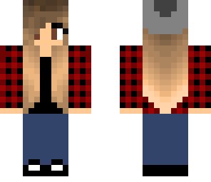 flannel beanie girl