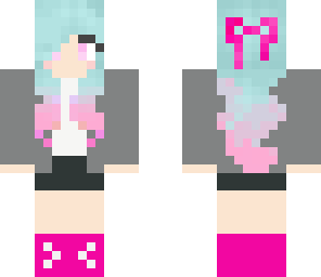 girl with colorful hair