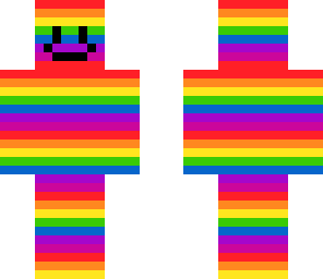 rainbow with face