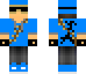 young blue soldier