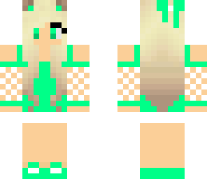cute green girl