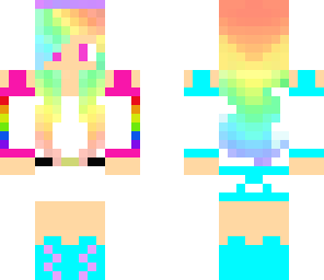 rainbow teen girl