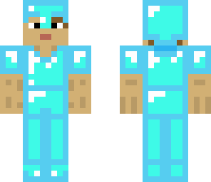 cool guy in diamond armor