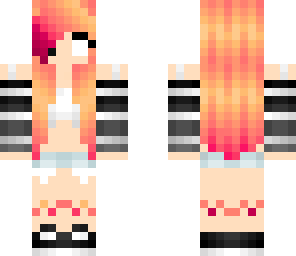 rebel half herobrine girl