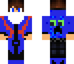 blue and white ninja