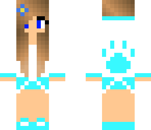 animal girl blue