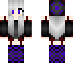 purple and red goth girl