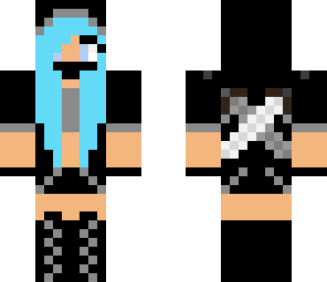 blue hair assasin