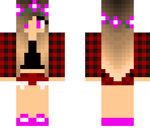 pink red girl
