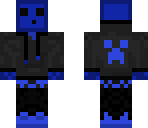 cool blue slime with headphones
