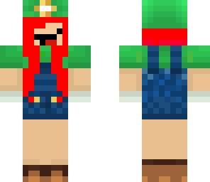 red head girl luigi