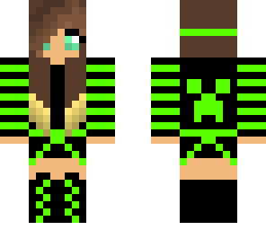 green emo creeper skin