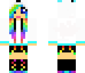 rainbow panda girl