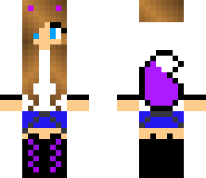 purple wolf girl