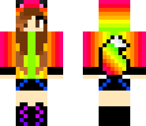 rainbow fox girl