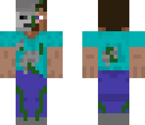 skeleton and steve
