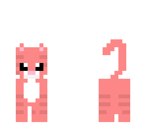 edit of pink or red cat