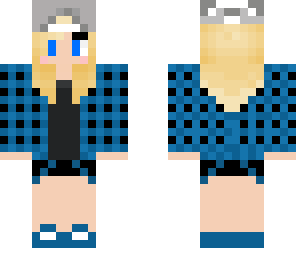 plaid shirt girl