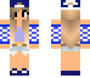 cute blue tomboy girl