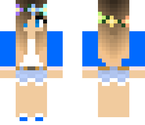 blue pretty girl