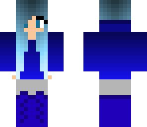 blue gamer girl