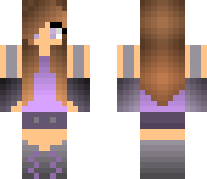 purple cool girl
