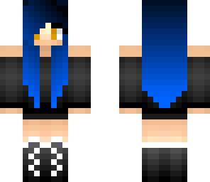 blue emo girl