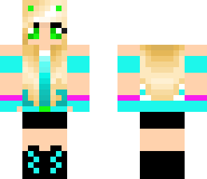 cute blue green  pink