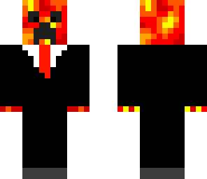 lava creeper in a suit