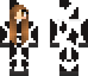edited girl with cow onsie
