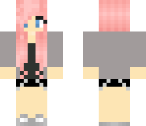 girl with pink hair-jacket