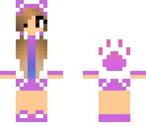 purple wolf girl