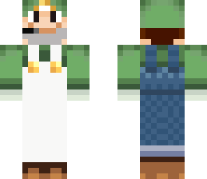 sicentist luigi with headphones