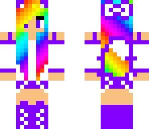 fixed rainbow fox girl again