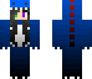 blue dino girl